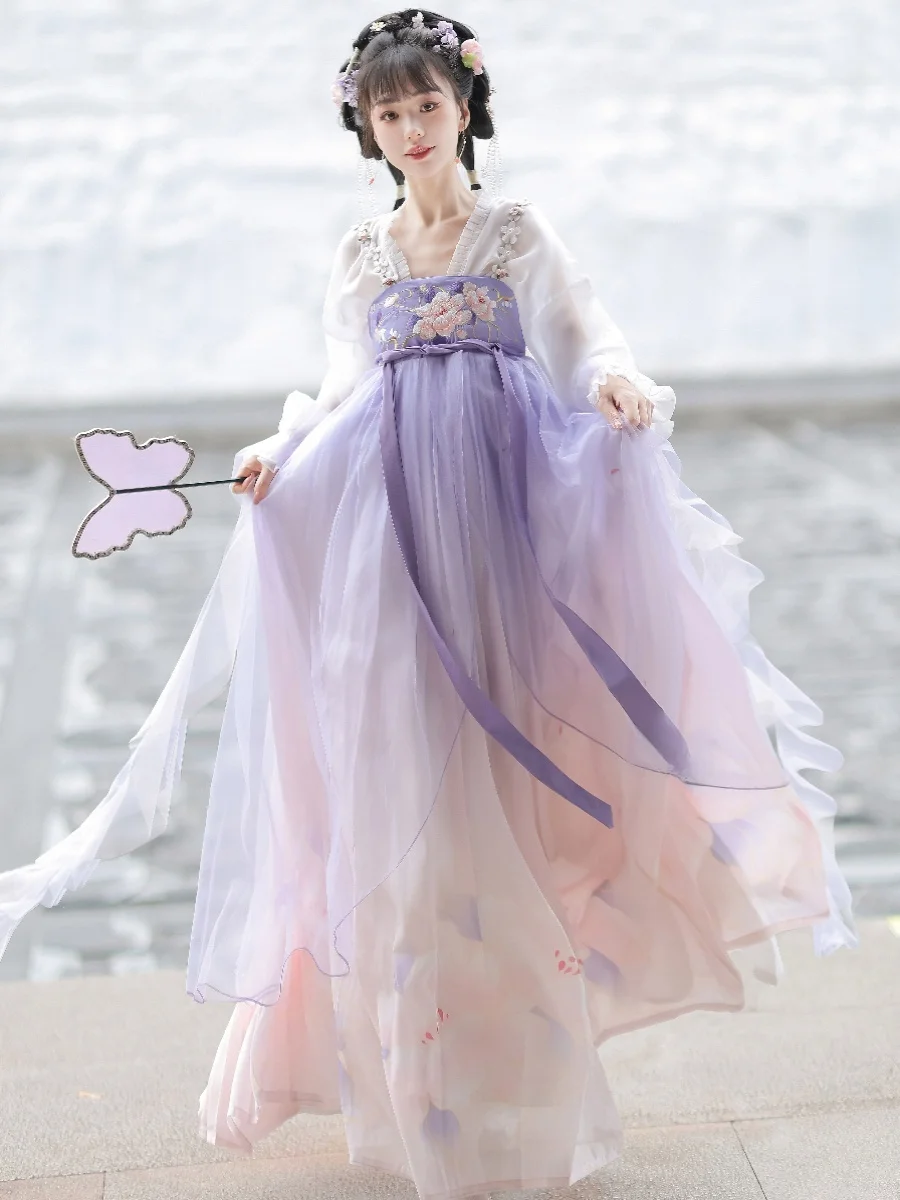 original-hanfu-women's-chest-length-tang-sle-clothing-floral-gathering-new-daily-improved-polyester-fiber-00