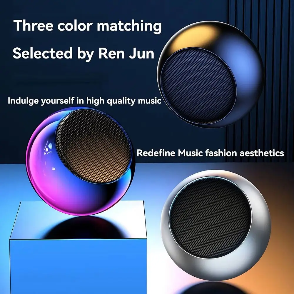 with RGB Lighting Mini Bluetooth Speaker Magnetic 2-in-1 Wireless Sound Box High Sound Quality Portable Subwoofer Sports