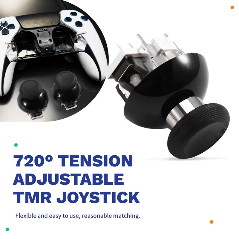 Super Sale 720° Tension Adjustable TMR Joystick for PS5 Edge Switch Pro Xbox