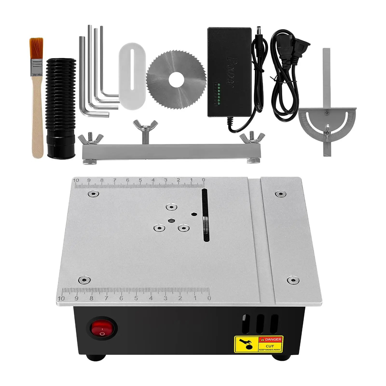 Mini Desktop Electric Saw Model Cutter Machine, Carpintaria portátil, Electric Saw para Metal Crafts Madeira Miniaturas, alumínio