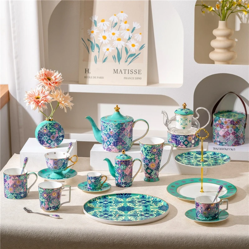 

Кофейная чашка из костяного фарфора серии Garden, кофейный набор