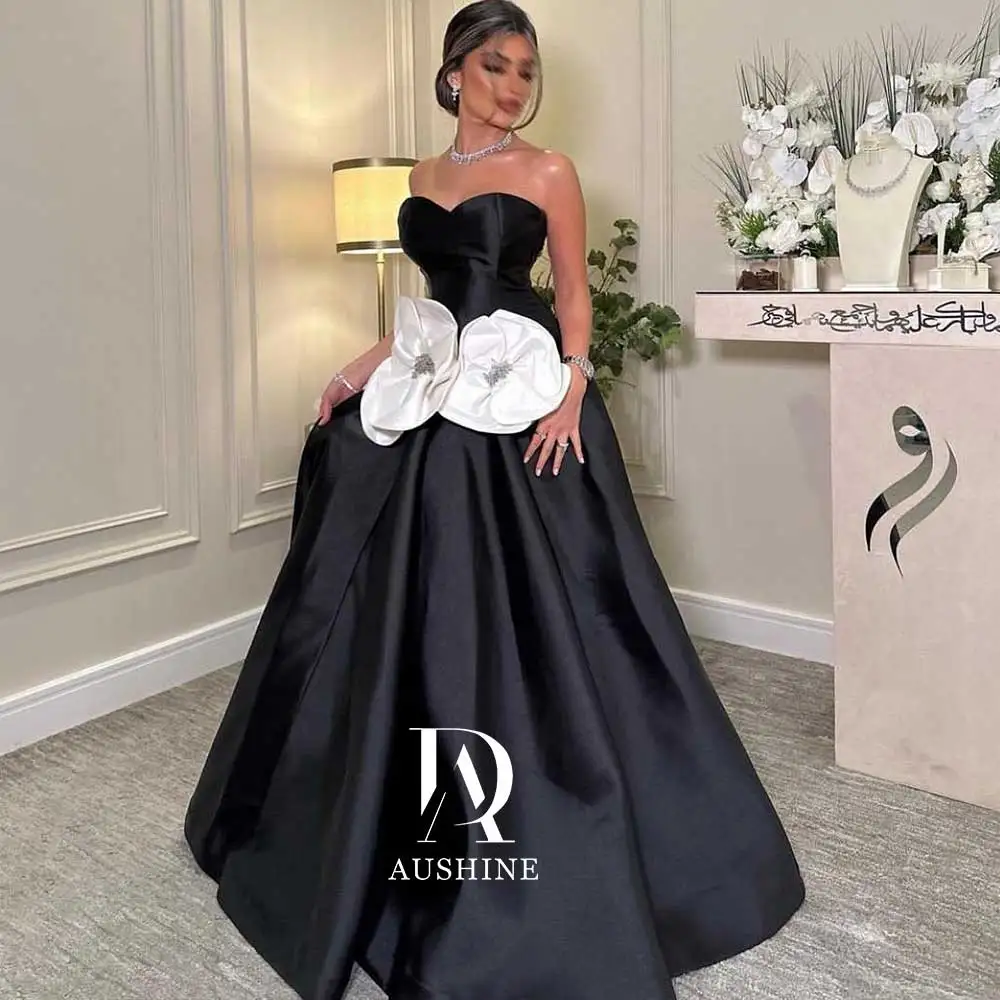 

Aushine Dress Luxury Birthday Evening Dress Floor Length Sleeveless Summer Elegant Wedding Party Gowns For Women Arab 2024Fu