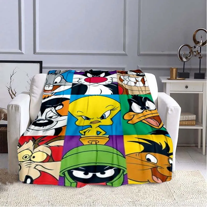 Cartoon cute Cui bird pattern stampa morbida calda coperta sottile flanella portatile confortevole coperta calda coperte per letti