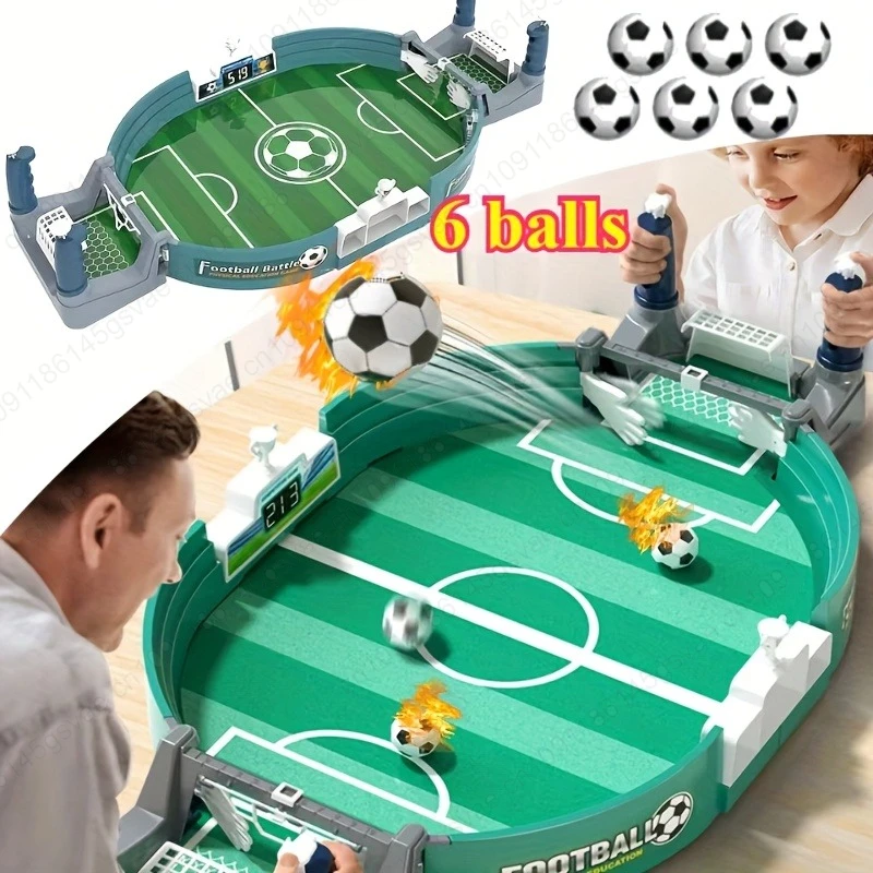 

Mini Table Soccer Game Easy Installation Interactive Soccer Game Safe Sturdy Football Parent-Child Game for Children Party Gifts