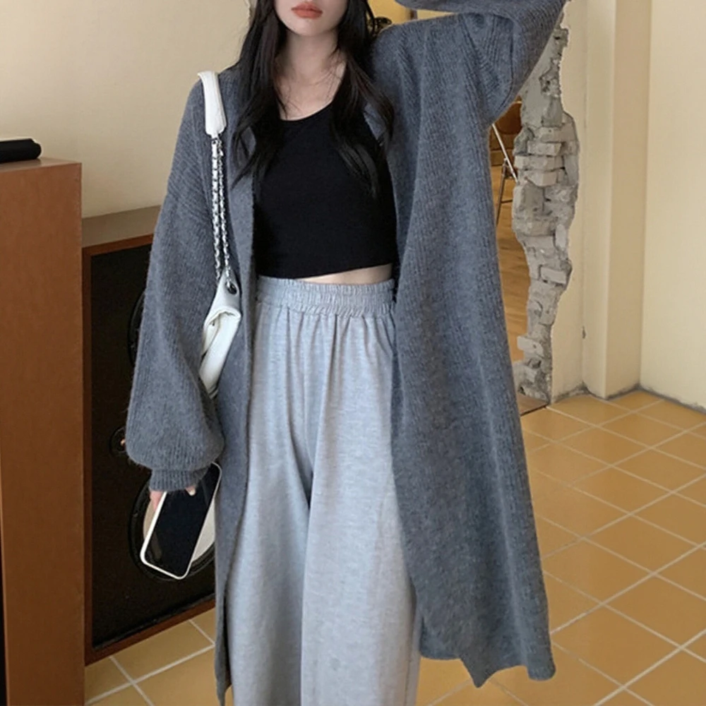 

Women's Solid Color Long Sleeve Cardigan Button Front Regular Fit Casual Comfortable Autumn Top