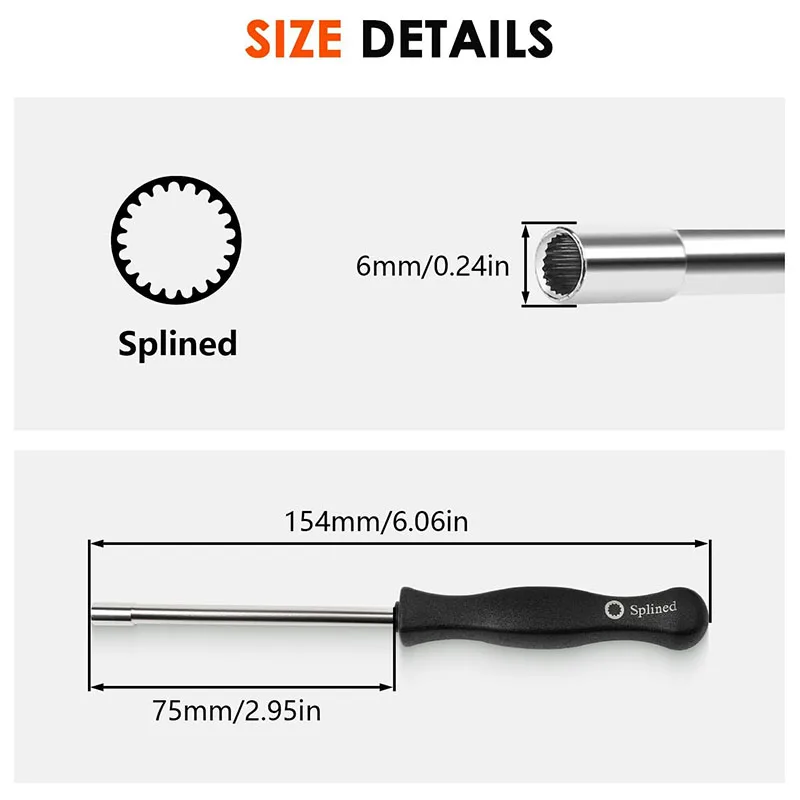 21 Teeth Splined Carburetor Adjustment Tool 530035560 for Husqvarna Stihl Echo Poulan 2 Cycle Chainsaw Trimmer Lawn Mower