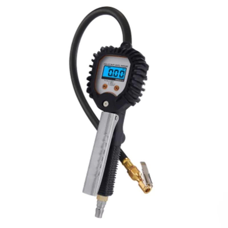 

Precision Digital Display Tyre Pressure Gauge High Precision Monitoring Inflator Gun Car Valve Valve Universal Repair Tool BW-00