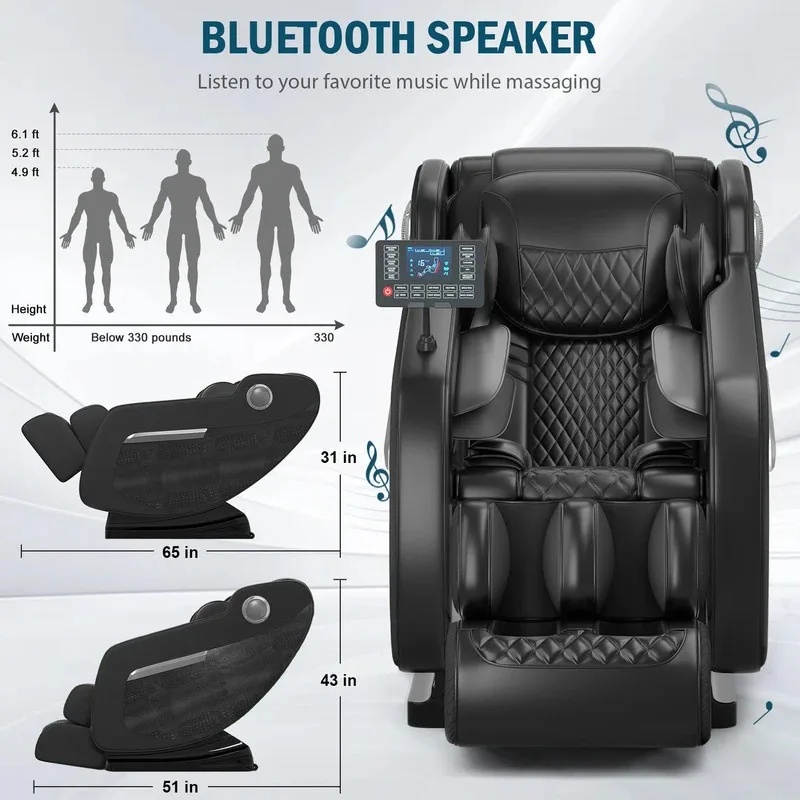 

2025 7 футов 400 фунтов профессиональный электрический массажер для всего тела многофункциональный 4D массаж нулевой гравитационная мебель для дома