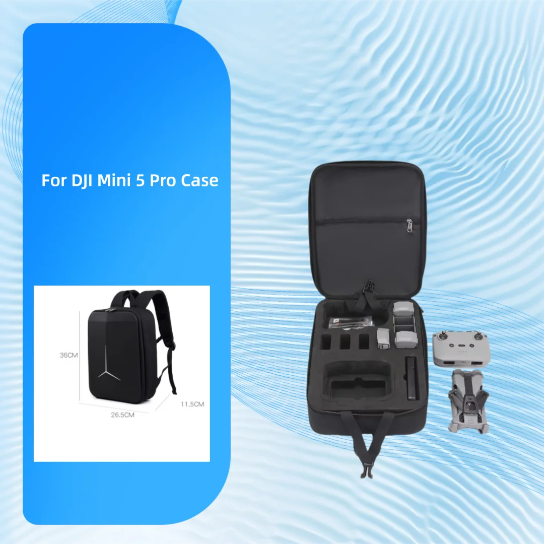 

For DJI Mini 5 Pro Case, Compact Travel Storage Bag Backpack,Shockproof Carrying Box