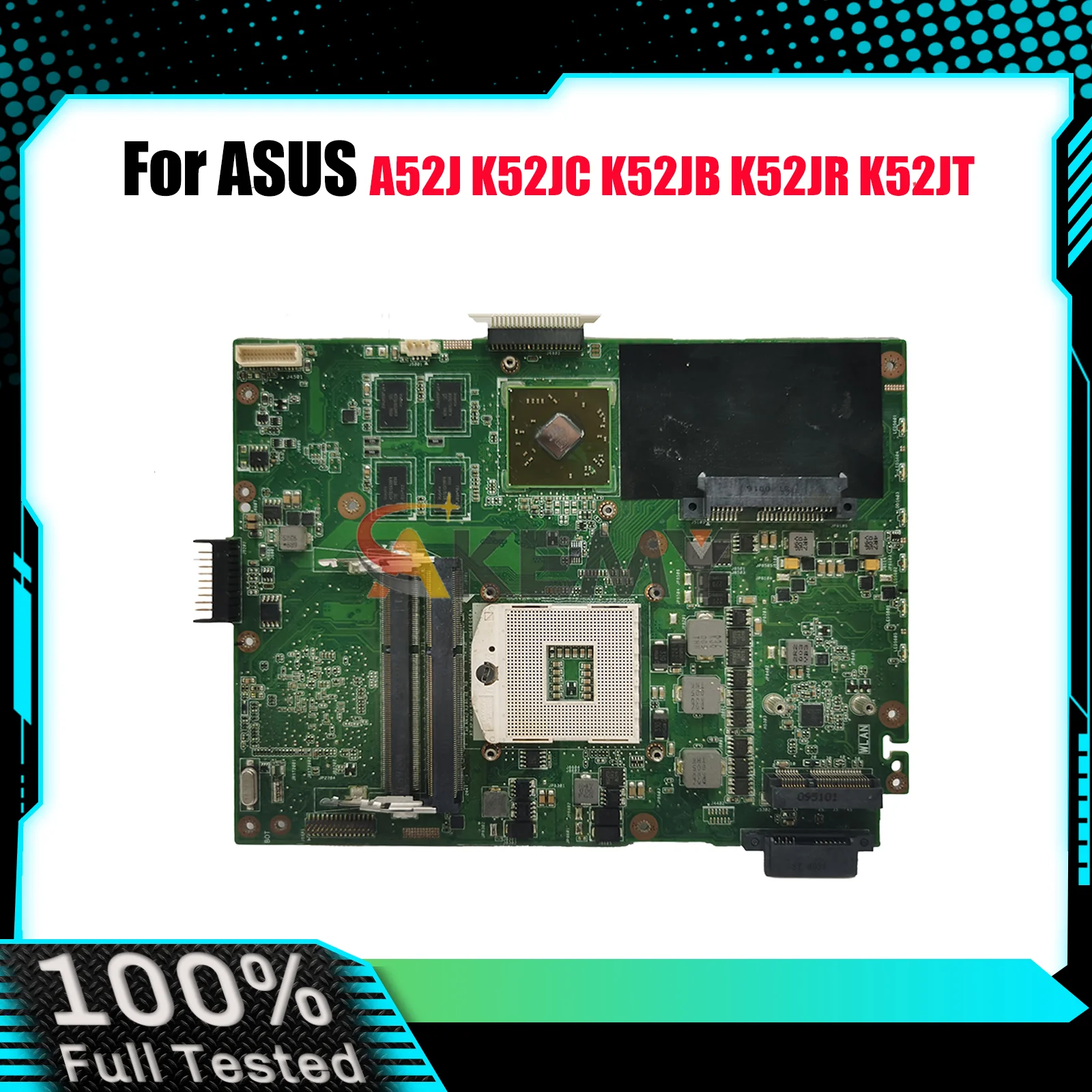 

K52JR Laptop Motherboard For ASUS K52JC K52JB K52JE K52JV K52JR K52J K52JT K52JU A52J Notebook Mainboard 100% tests OK fast ship