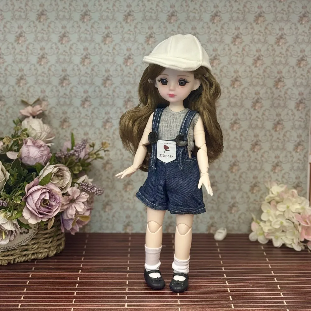 

1/6 SD 30cm Bjd Doll with Clothes Long Hair Attractive Eyes Princess Dress Up BJD Dolls with Wig Make Up Ball Jointed