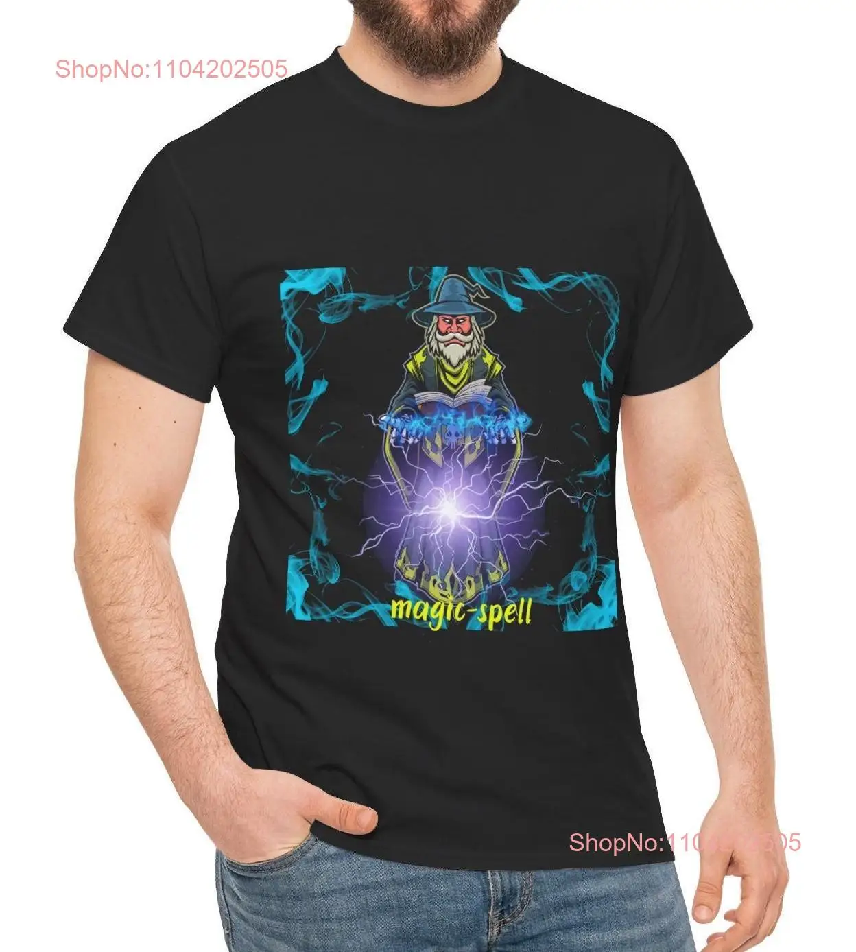 Heavy Cotton T Shirt magical wizard DTG with Unique Design attractive printing technique for buyers looking original gifts