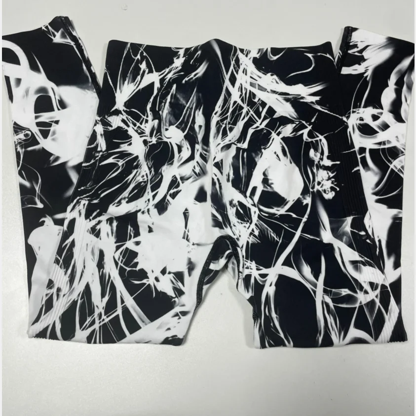 Tie Dye Seamless Leggings Women for Gym Yoga Pants Push Up Workout Sports Leggings High Waist Tights Ladies Fitness Clothing