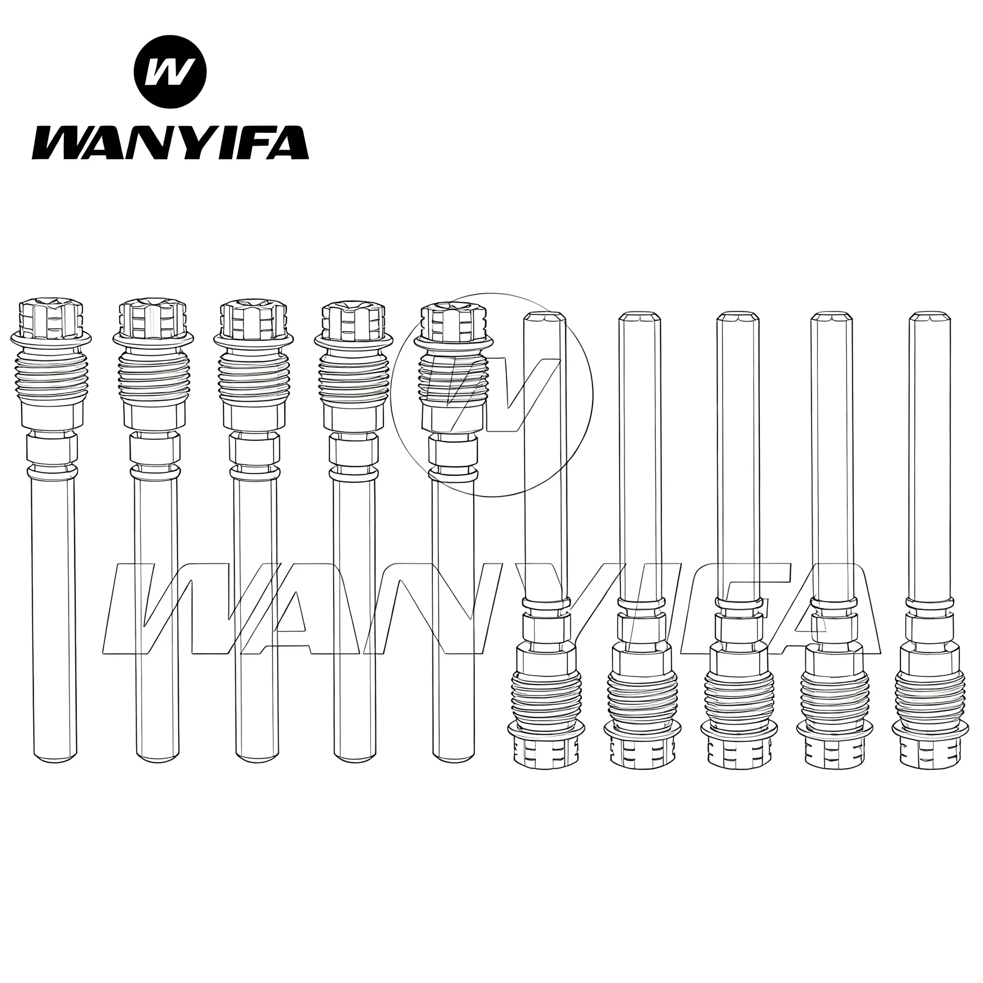 Bolts Premium Precision Brake System Hardware Kit for Brembo Waterbird Calipers (Bolts, Pins, Flange Screws
