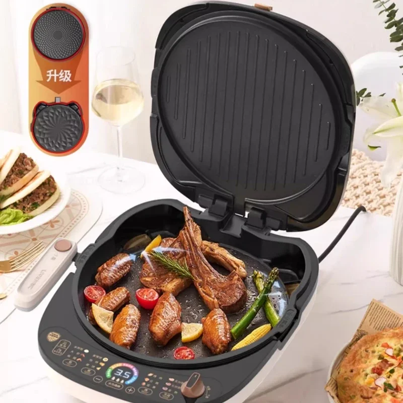 New Removable Electric Griddle - Home Double-Side Heating Extra-Large Deep Multifunctional Flatbread Pan