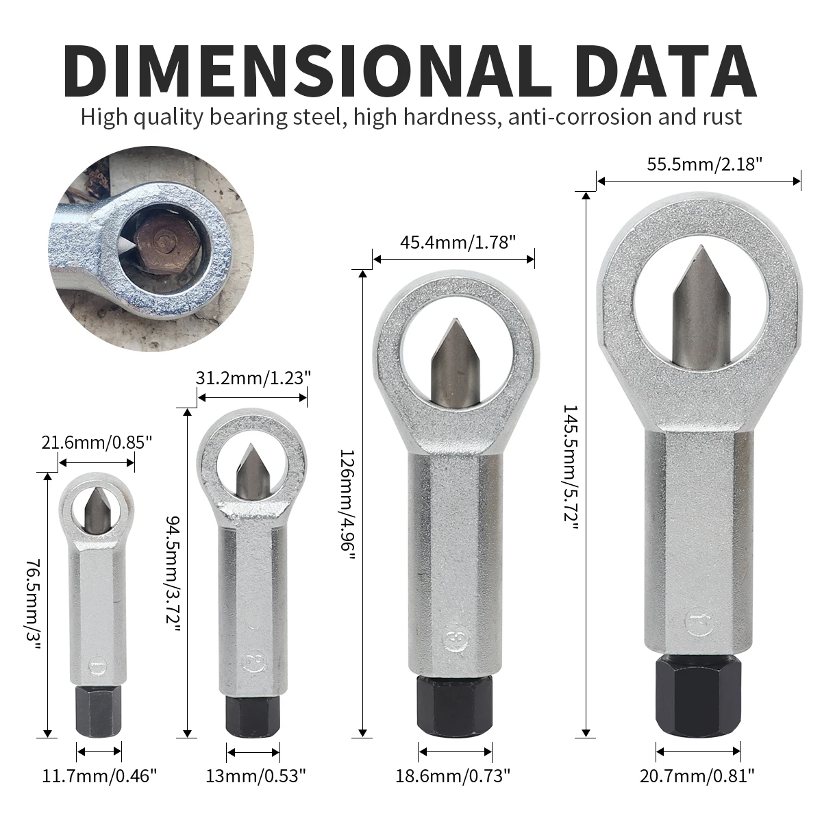 Onnfang 1/4個ナット削除ブレーク手動で金属ナットブレークマニュアルハンドツールスライディング歯ナット · スプリッタークラッカーリムーバー