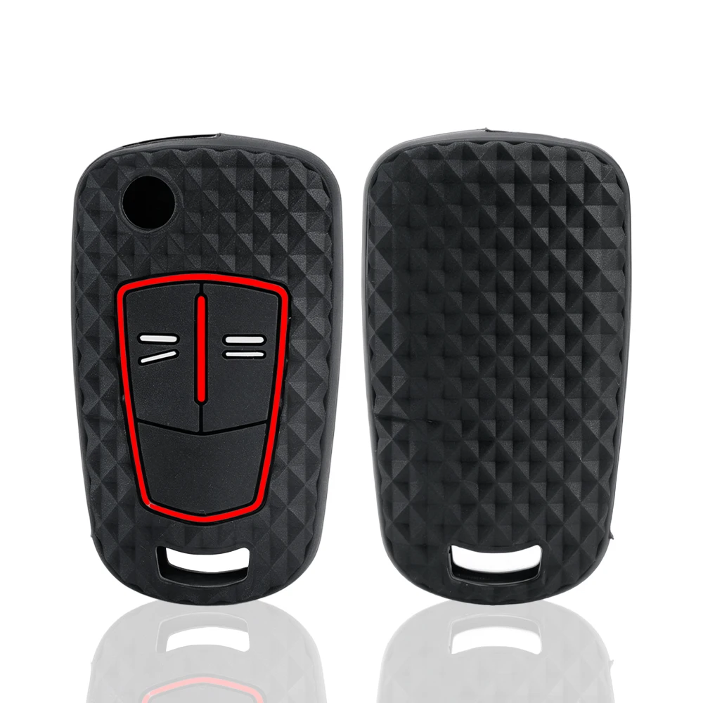 Silicone Car Remote Key Case Cover Shell Fob for Opel Vauxhall Astra H Corsa D Vectra C Zafira Astra Vectra Signum 2BNT
