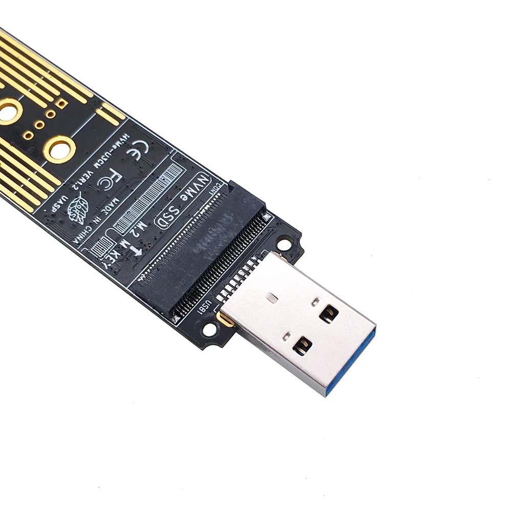 Converter Expansion Card Ngff Nvme M.2 To Usb3.1 Type A M2 To Usb 3.1 Hard Drive Box Adapter Board Riser Chip JMS583 Converter