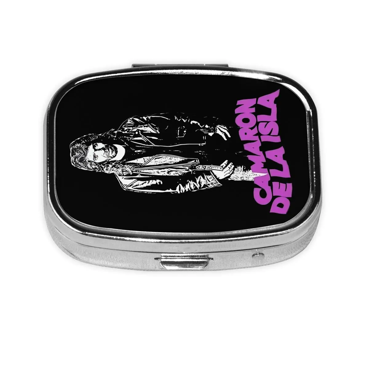 

Camarons De La Islas Travel Square Pills Organizer Flamenco Singer Island Shrimp Medicine Box Pill Case Splitters Storage Box