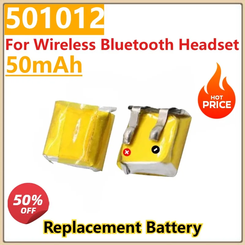 

Replacement Battery 50mAh for Wireless Bluetooth Headset 501012 Batteries