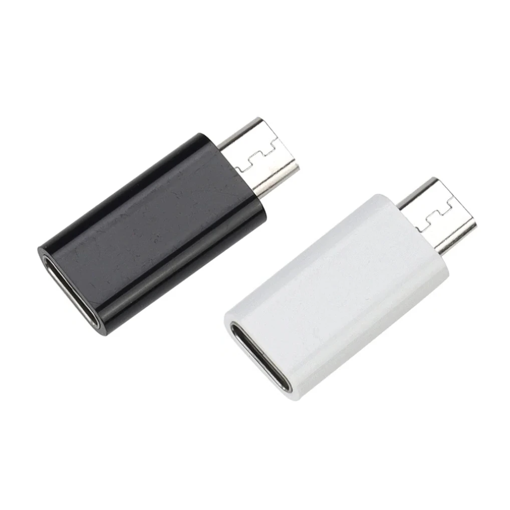 500pcs Type C Female to Micro USB Male Adapter Type-C Charging Data Sync Connector For Xiaomi Samsung Huawei Phone Converter