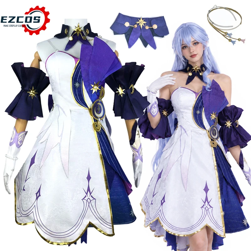 Costume de cosplay Robin Honkai Star Rail, robe d'anime pour femmes, fête d'Halloween, jeu de rôle, ensemble complet imprimé en 3D