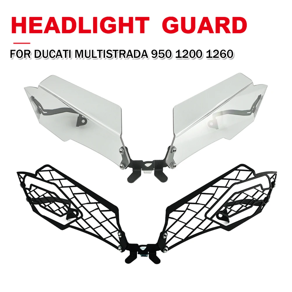 For DUCATI MULTISTRADA 950 1200 1260 2015-2020 All Models Headlight Grille Protector Head Light Guard Headlamp Protection Cover