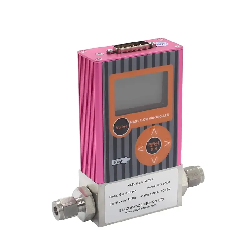 Small Digital Flow Meter Tester Portable Mass Air Nitrogen Flow Rate Meter