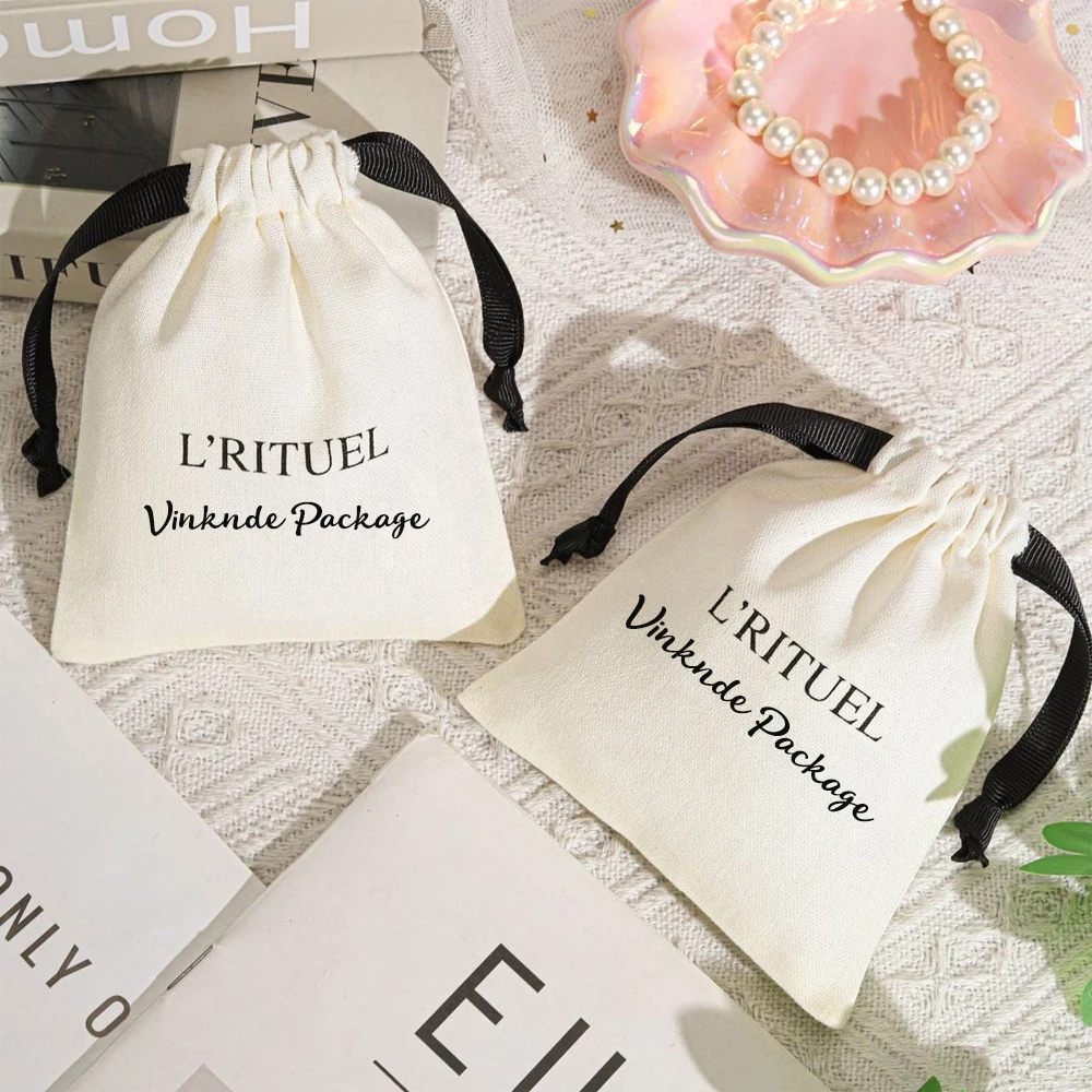 

Персонализированные 50 упаковок ювелирных изделий, хлопковая лента на шнурке, мешковины, кольца, упаковка, подарок на свадьбу, день рождения, мешок-органайзер, холщовая сумка