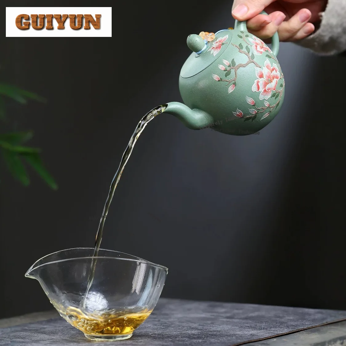 300ml Retro Yixing Purple Clay Teapots Handmade Beauty Shoulder Pot Raw Ore Bean Green Mud Kettle Chinese Zisha Tea Set Craft