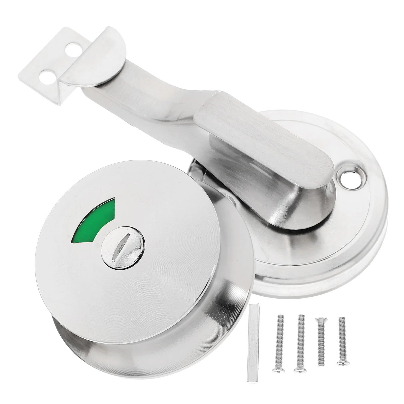 

Bathroom Indicator Lock Stainless Steel Privacy Vacant Engaged Toilet Stall Door Latch Security Heavy Duty Bulkhead Commercial