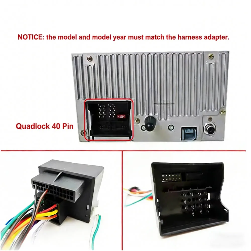 For Ford Focus MK 2 Mondeo KugaCar 16 Pin Stereo Wiring Harness CAN Bus Decoder Support Android Audio Radio Power Cable Adapter.