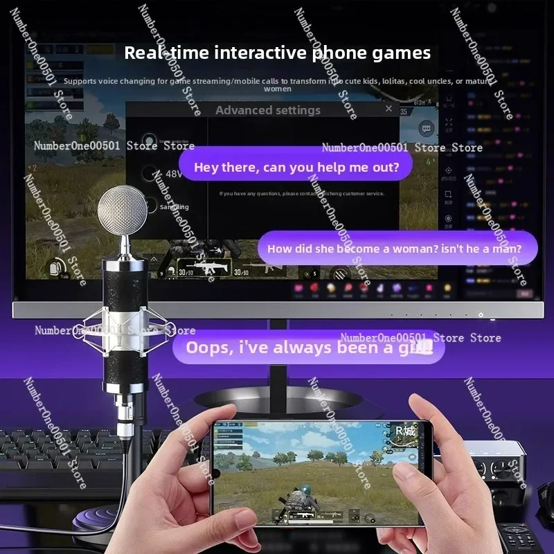 AI Voice Changer Real Time Voice Modulation for Phone Call Live Streaming Gaming  Mobile Compatible Sound Card Voice Effects
