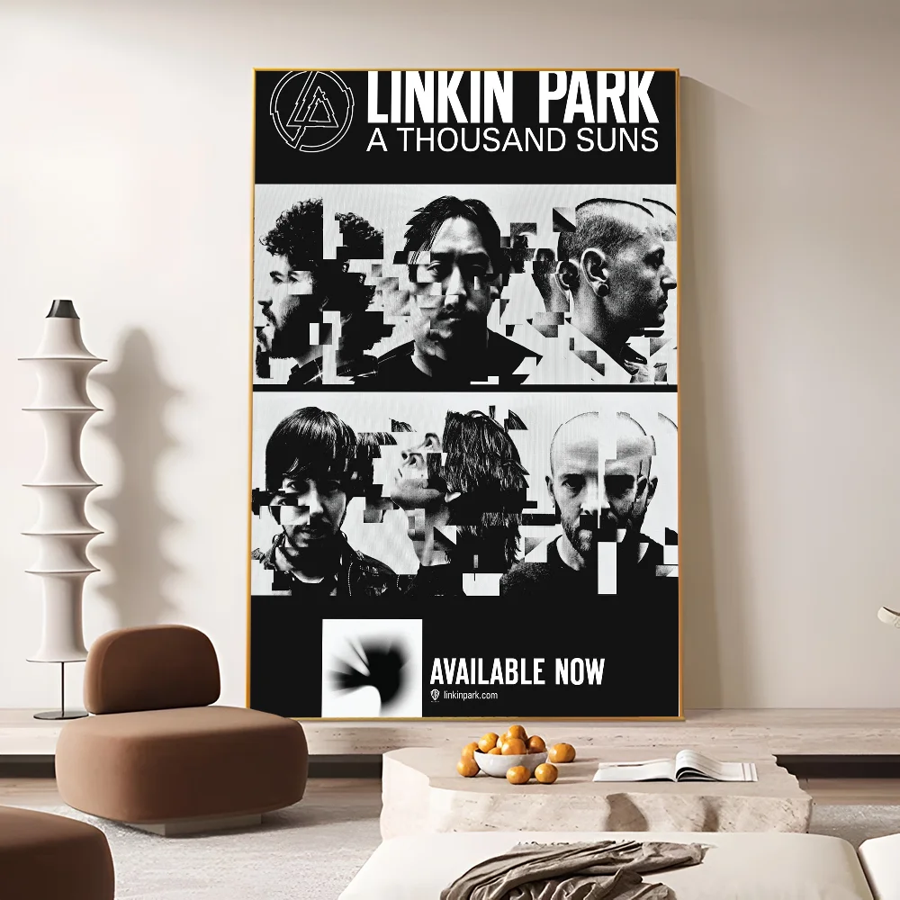 L-Linkin P-Park Music Movie Sticky Posters Vintage Room Home Bar Cafe Decor Room Wall Decor