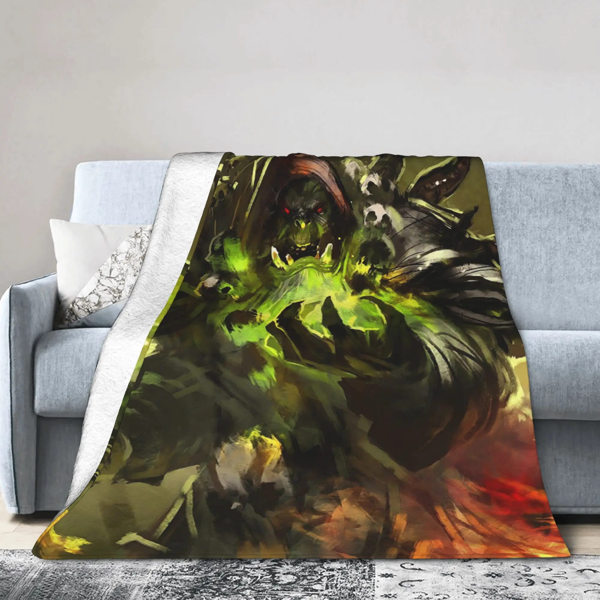 

World of Warcraft (3) Фланелевые пледы Одеяла для домашнего дивана Легкое тонкое одеяло для спальни,