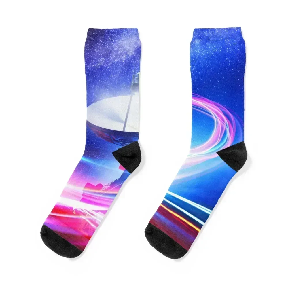 

Radio Telescope: Neon light Socks soccer anti-slip Rugby gift Socks Women Men's