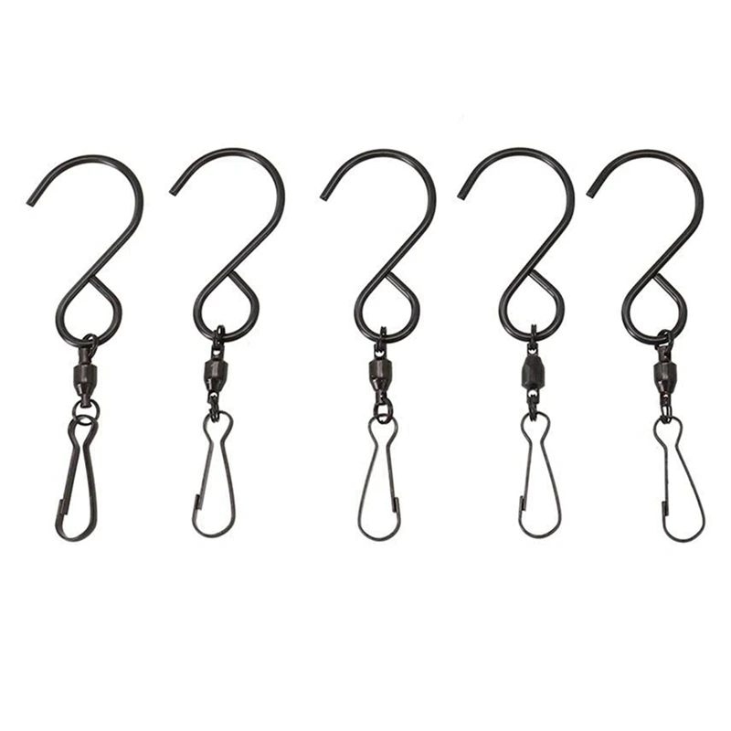 Versatile Rotating Hooks For Hanging Crystal Twisters And Bird Feeders