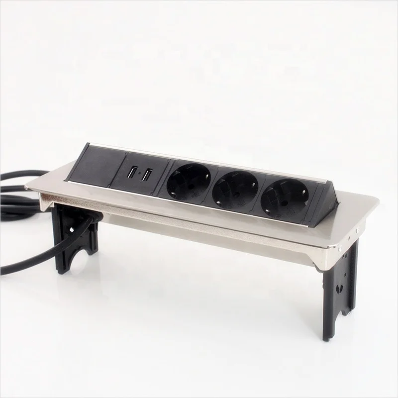 Charger horizontal hydraulic flip power socket