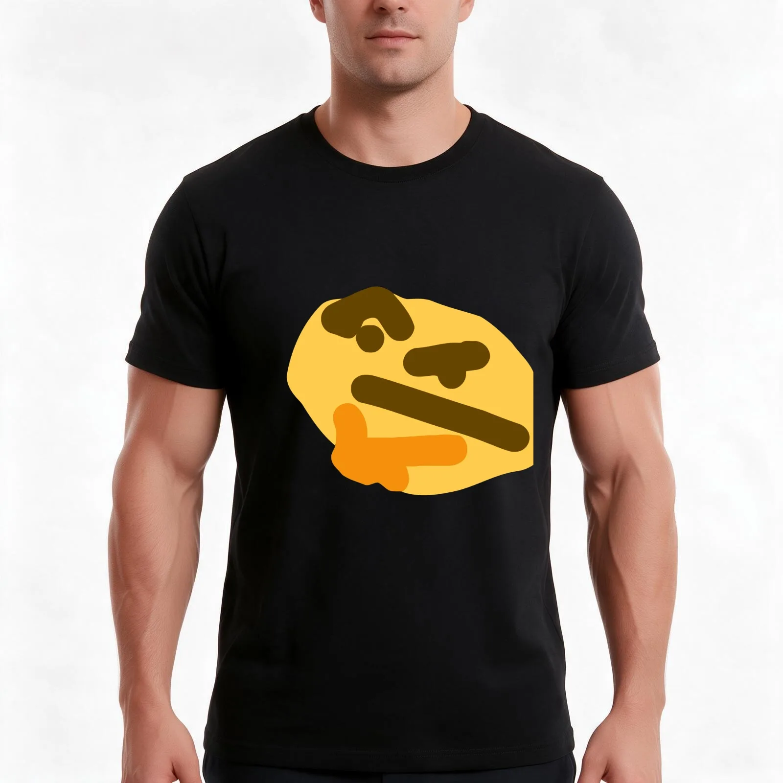 THONK T-Shirt, Summer Casual Cotton Tee, Oversized Streetwear Tops, Vintage Graphic Print, Loose Fit Short Sleeve, 100% Cotton