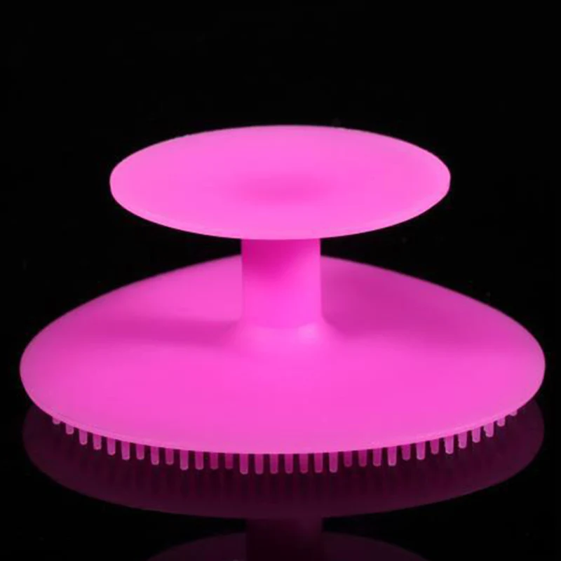 1pc escova de limpeza de silicone almofada de lavagem esfoliante removedor de cravo facial limpeza profunda escovas de rosto massageador de banho de bebê