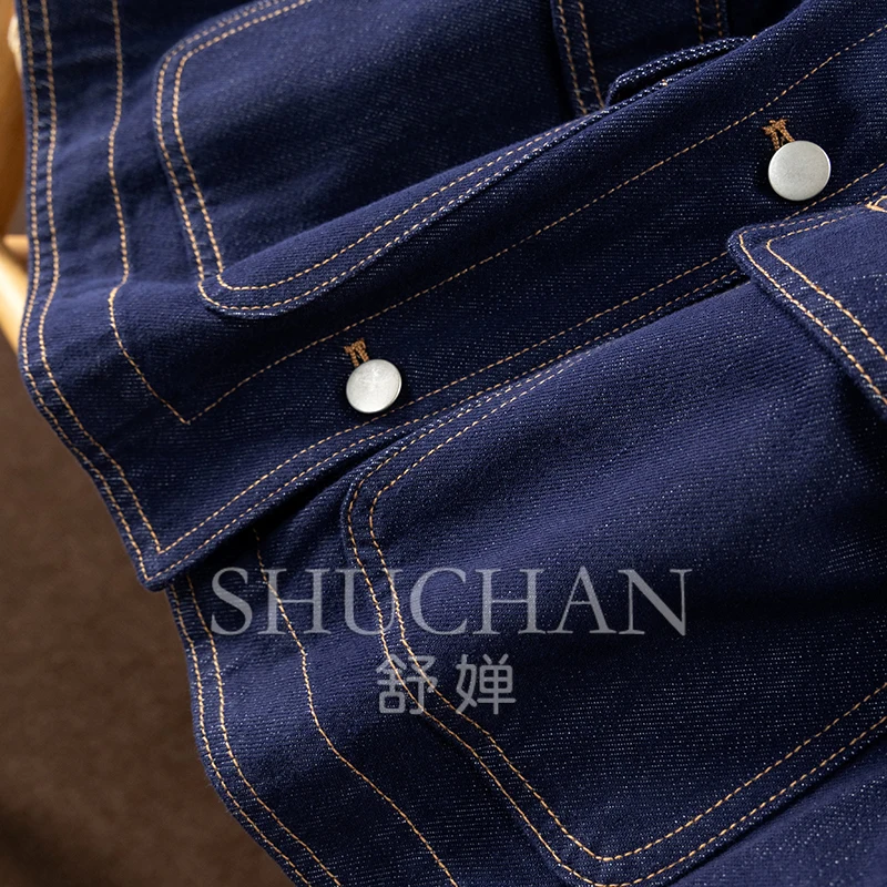 French Early Autumn Cotton Loose Denim Jacket Short Jacket Women's 06F2 Jean Jacket for Women