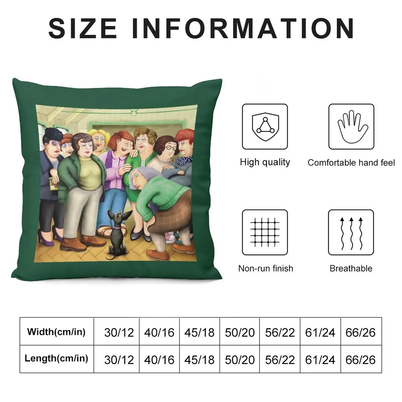 Kevin Brockbank imagines Beryl Cook's dog show women Throw Pillow Decorative Sofa Cushion Luxury Cushion Cover Anime pillow