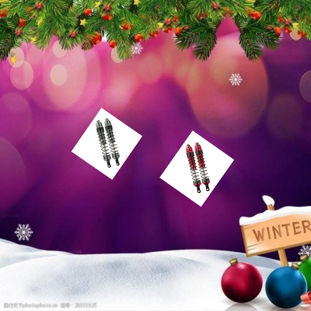 

GPM TRAXXAS 1/7 Unlimited Desert Racer 85076-4 Aluminum Front Spring Dampers (135Mm)