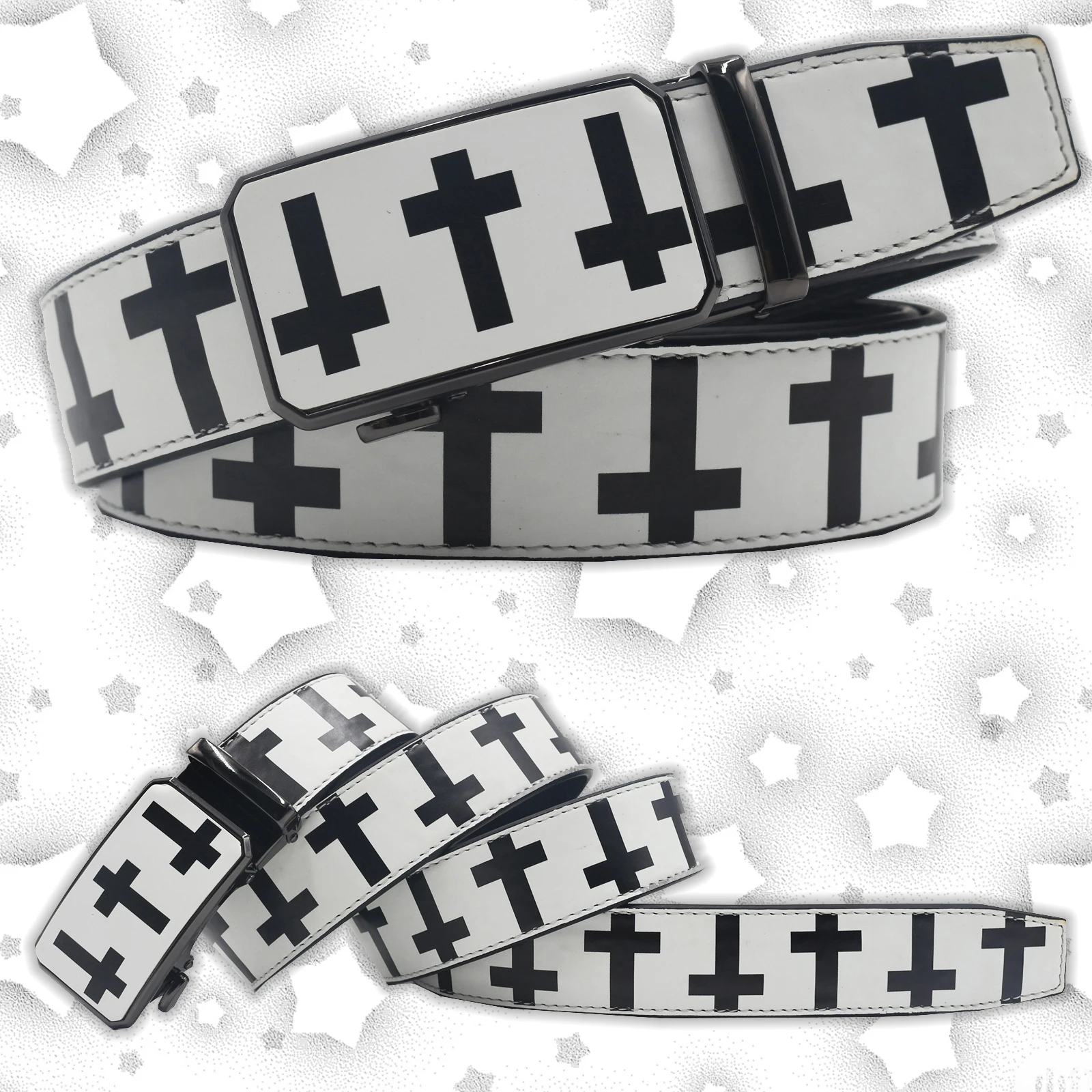 

Ремень из натуральной кожи с автоматической пряжкой для мужчин и женщин