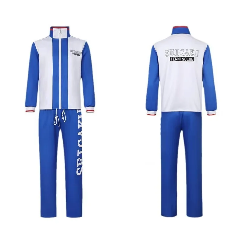 คอสเพลย์ Echizen Ryoma กีฬา Seigaku ชุดทีมชุดนักเรียนเสื้อแจ็คเก็ตยาวกางเกงอะนิเมะฮาโลวีนชุดเทนนิสใหม่
