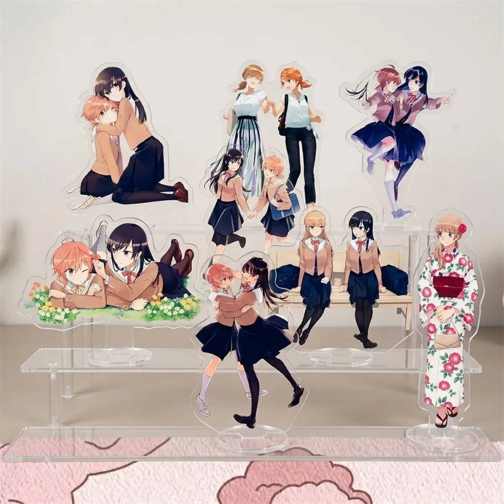 15CM Neuer Anime ‌ Bloom Into You Acryl-Schlüsselanhänger Modell Cosplay Charm Figuren Ornament Accessoires Waren Weihnachtsgeschenke