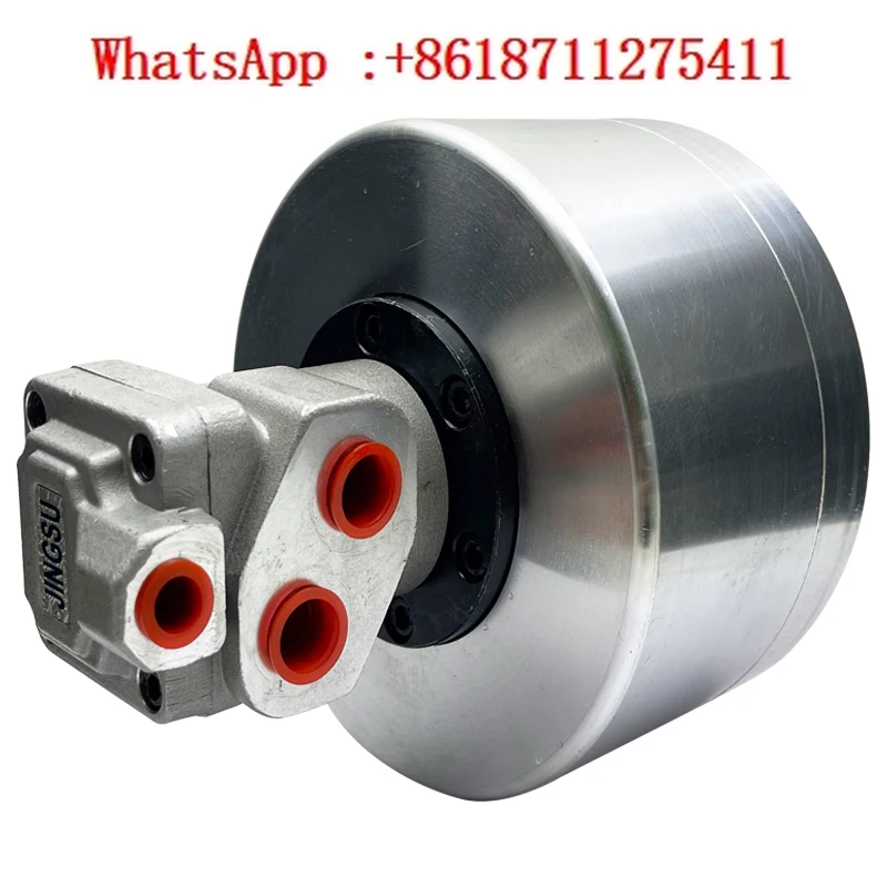 Jingsu JINGSU hydraulic rotary cylinder, three jaw , hydraulic chuck , solid hollow cylinder, hydraulic pump