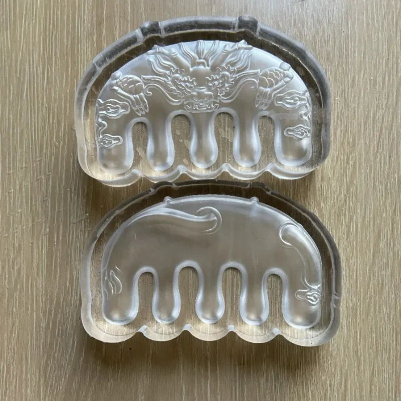 Handmade incense brand, double-sided faucet, dragon massage comb DIY handmade tools