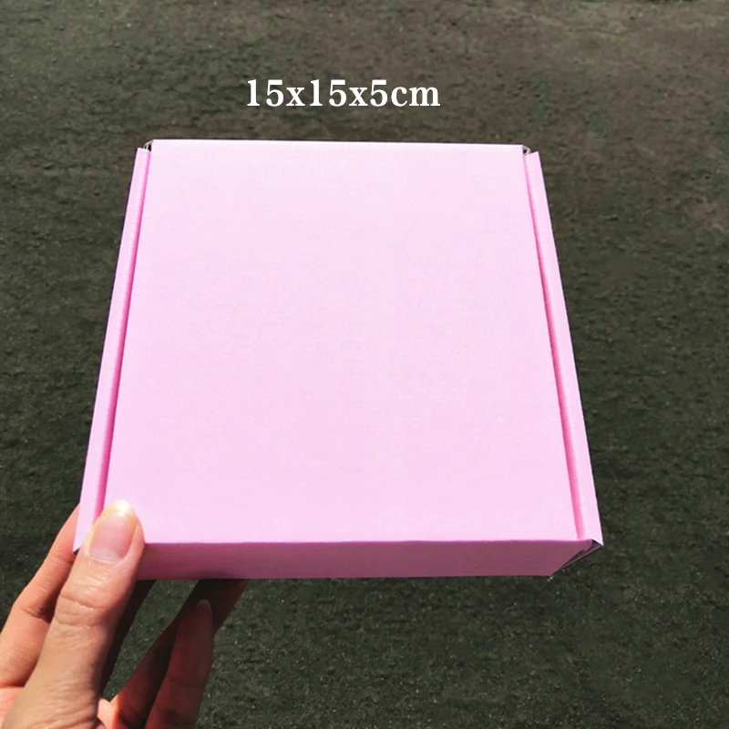 50pcs Lot Colour Carton Small Gifts Box Packaging for small businesses Blank Kraft Paper Boxes Support Custom Sizes and Printed