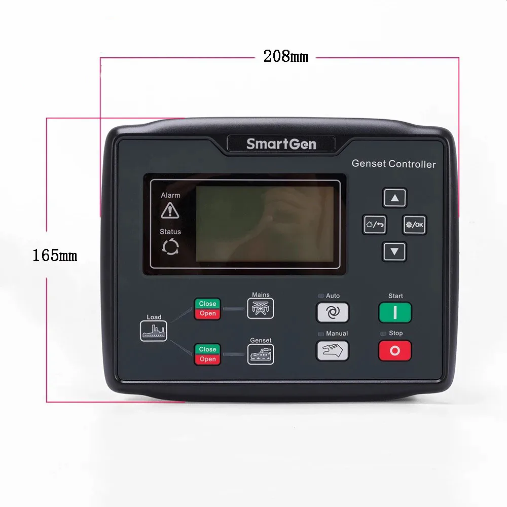 HGM6110NC 6110CAN Auto Start Generator Electric Controller AMF Brushless Circuit Board Lcd Genset Control Panel